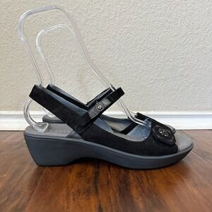 NWOB NAOT Reserve Slingback Sandals in Black Leather
